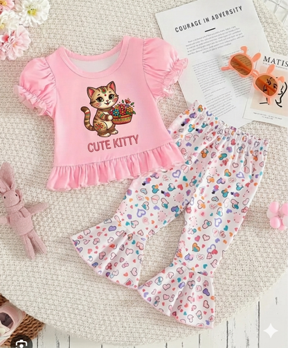 🌟 Stylish Comfort Baby Soft T-Shirt Matching Full Pant Set🌟