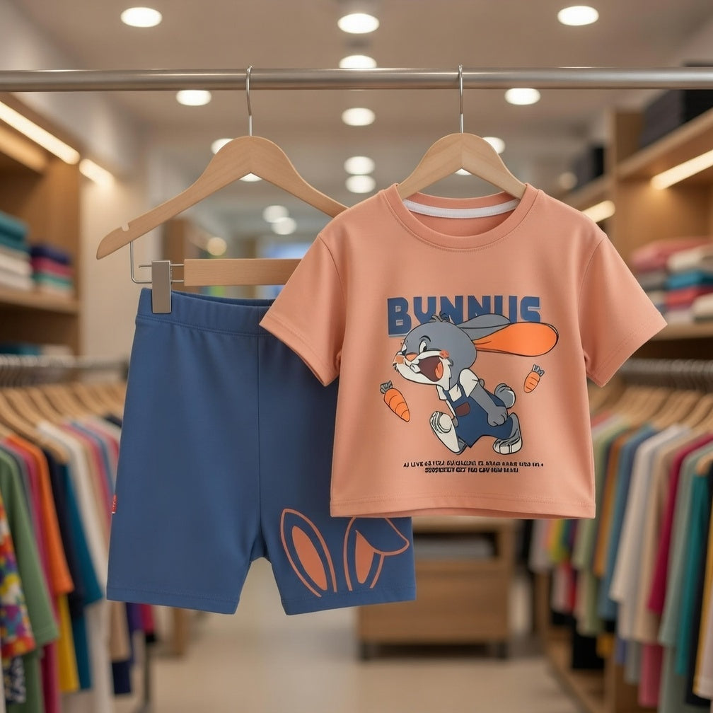 🌟 Stylish Comfort Cotton T-Shirt With Matching Pant 🌟