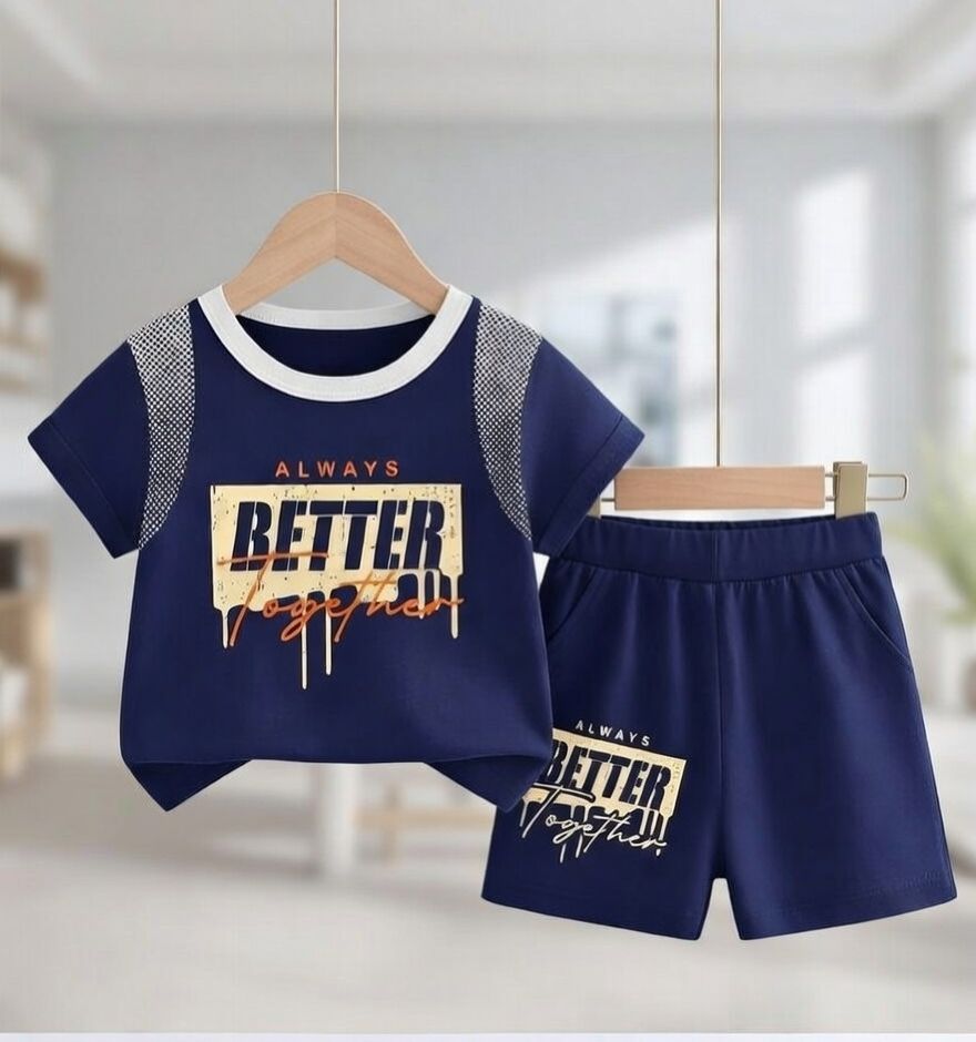 🌟 Stylish Comfort Cotton T-Shirt With Matching Pant 🌟