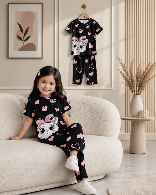 🌟 Stylish Comfort Baby Soft T-Shirt Matching Full Pant Set🌟