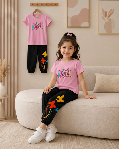 🌟 Stylish Comfort Baby Soft T-Shirt Matching Full Pant Set🌟