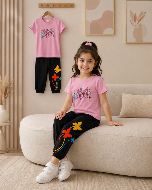 🌟 Stylish Comfort Baby Soft T-Shirt Matching Full Pant Set🌟
