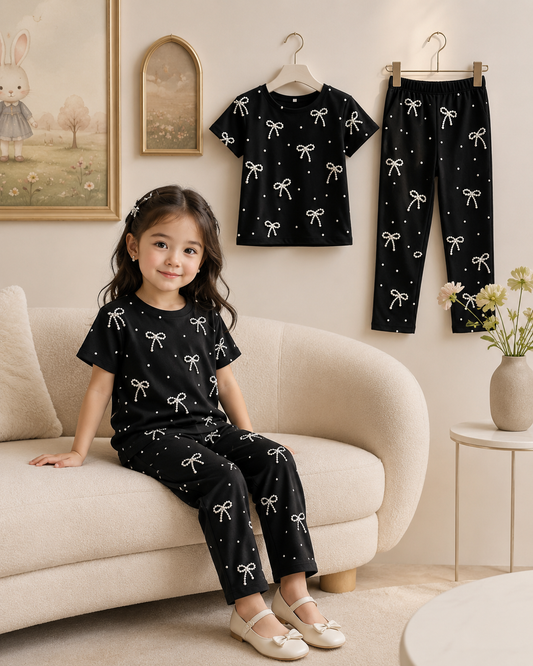 🌟 Stylish Comfort Baby Soft T-Shirt Matching Full Pant Set🌟