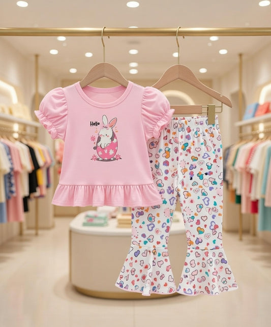🌟 Stylish Comfort Baby Soft T-Shirt Matching Full Pant Set🌟