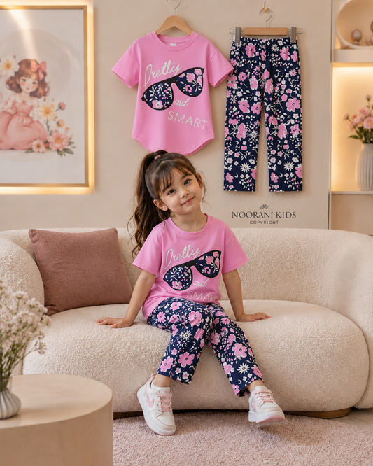 🌟 Stylish Comfort Baby Soft T-Shirt Matching Full Pant Set🌟