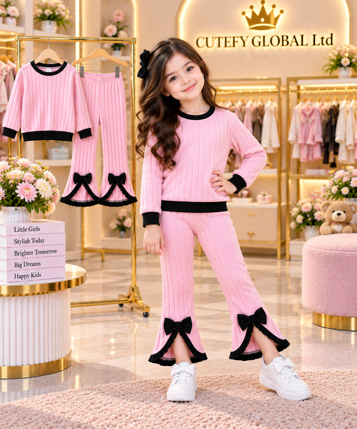 Trendy 2-Piece Printed Cotton-Rich Winter Suit for Kids