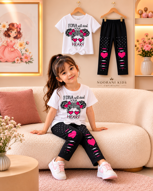 🌟 Stylish Comfort Baby Soft T-Shirt Matching Full Pant Set🌟