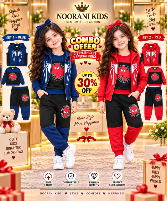 Flash Discount Combo Sets Trendy 6-Piece Printed Winter Jacket Style for Kids