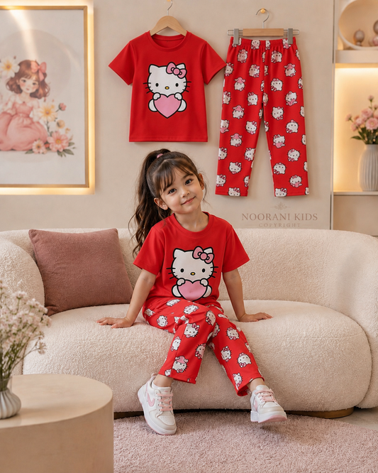 Stylish Comfort Baby Soft T-Shirt Matching Full Pant Set