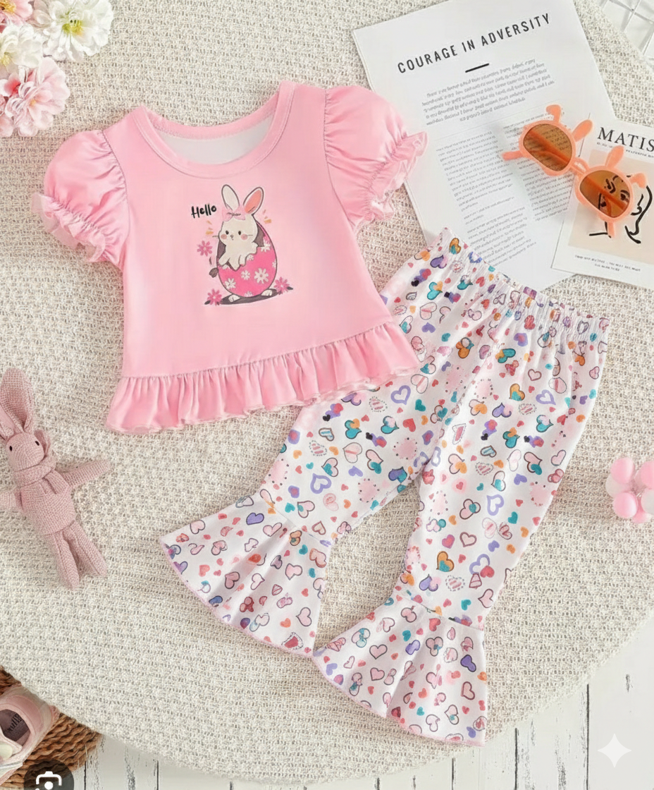 🌟 Stylish Comfort Baby Soft T-Shirt Matching Full Pant Set🌟